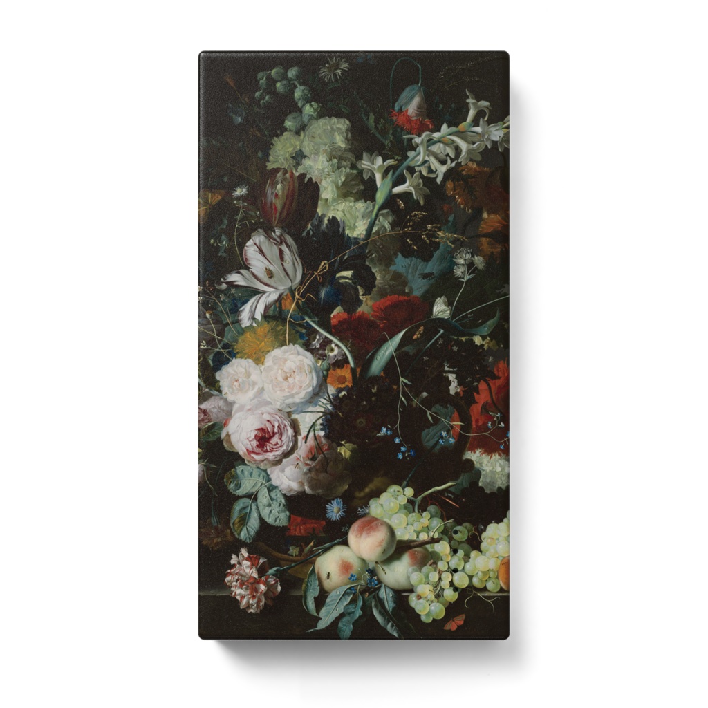 027-001　Jan van Huysum　『花と果物のある静物画』　モバイルバッテリー