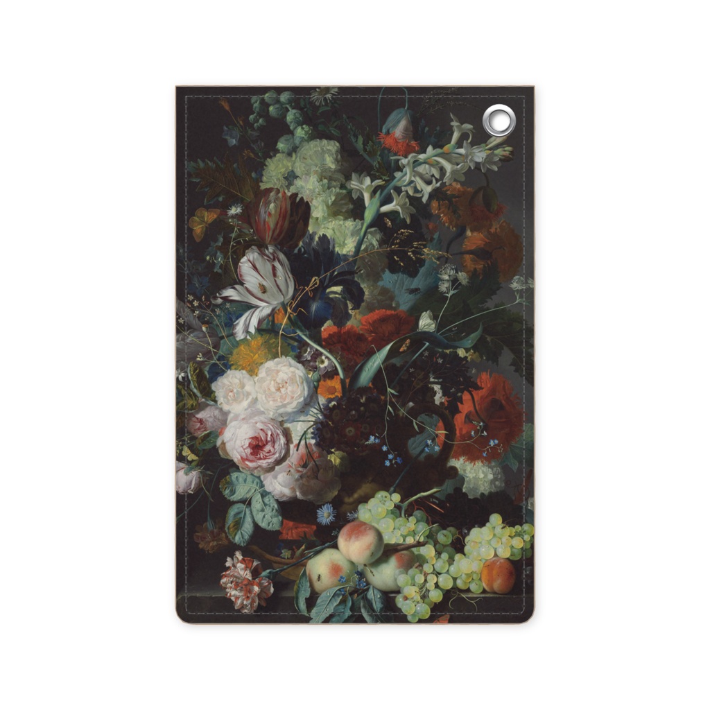 027-001　Jan van Huysum　『花と果物のある静物画』　パスケース