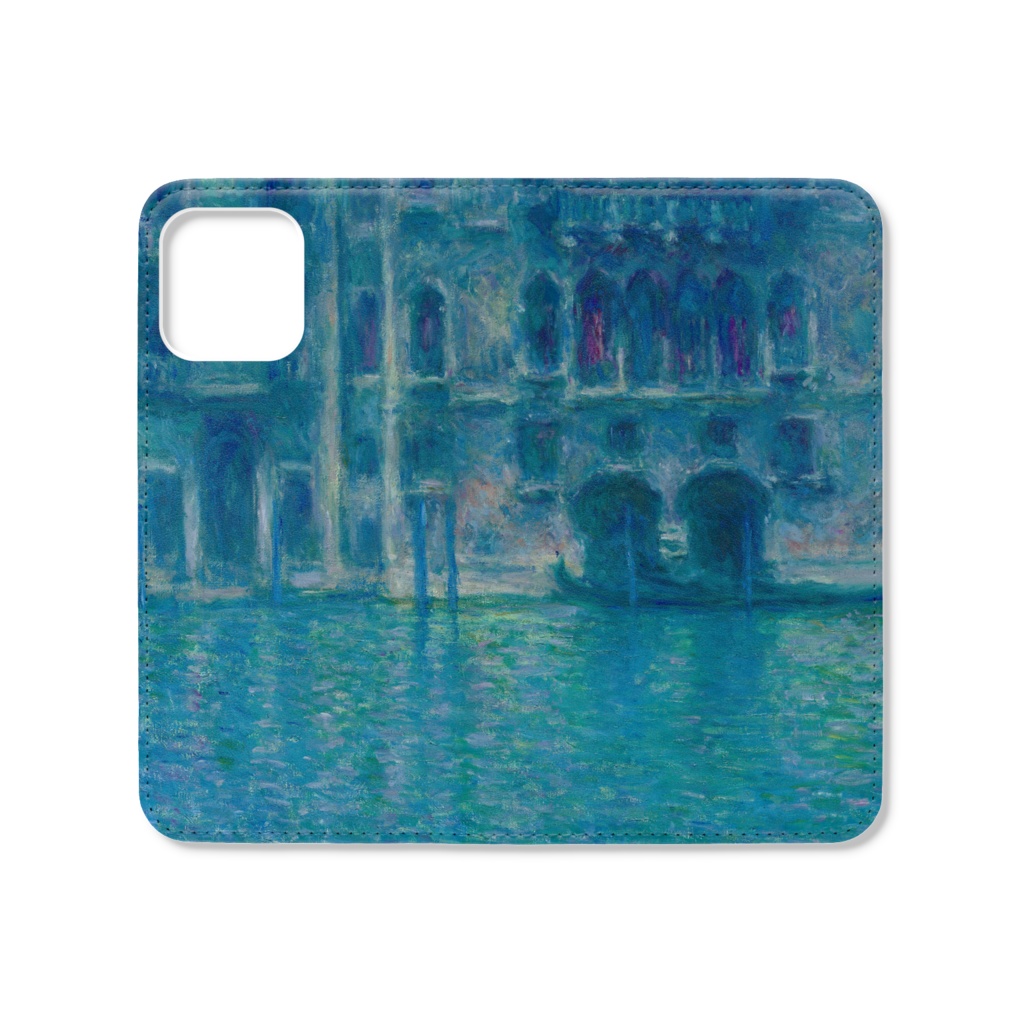 004-035　クロード・モネ　『Palazzo da Mula, Venice』　iPhoneケース　手帳型帯なし