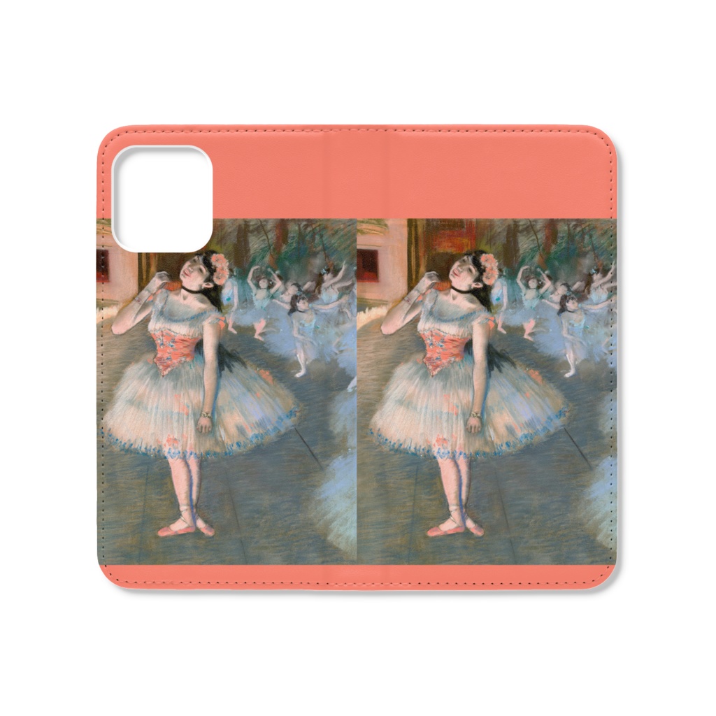 007-002　エドガー・ドガ　『踊りの花形1897-81』　iPhoneケース　手帳型帯なし