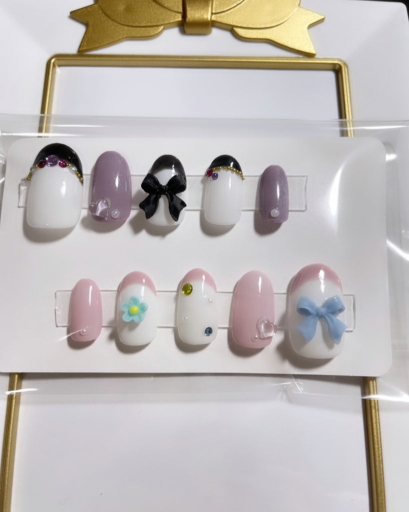 マイメロ♡クロミモチーフネイルチップ