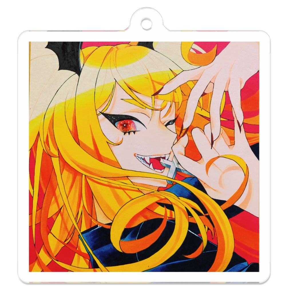アナログ絵アクキー