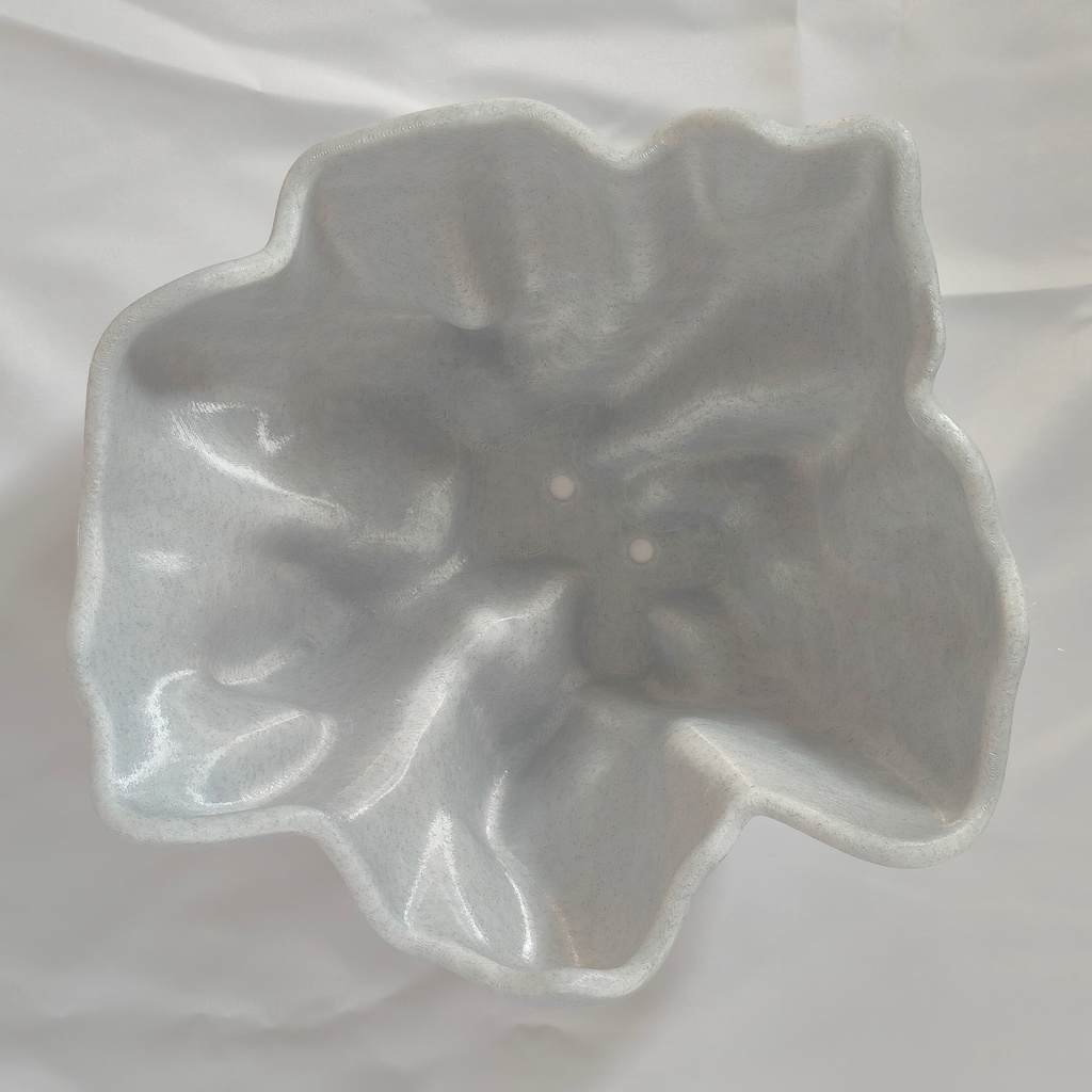 3Dプリント用データ 植物鉢"Flow"