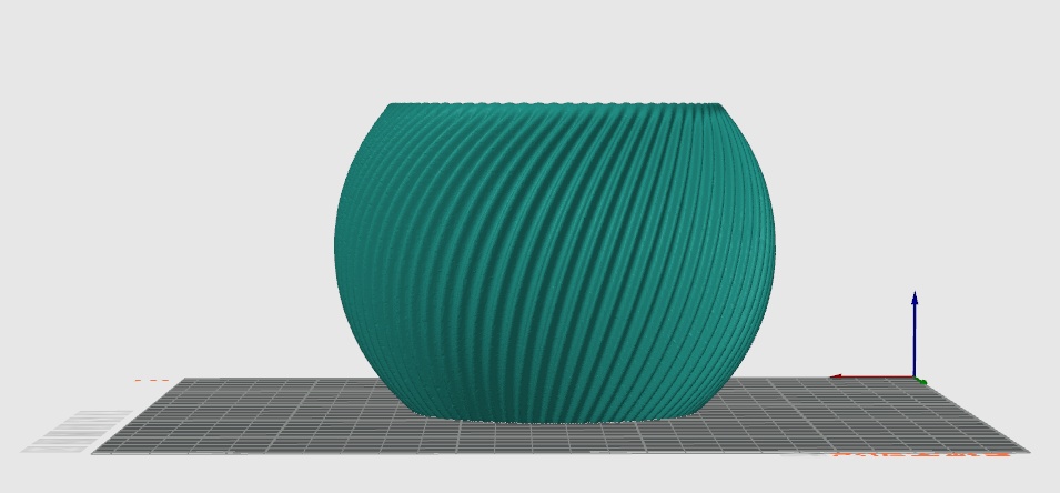 3Dプリント用データ 植物鉢"Lean"