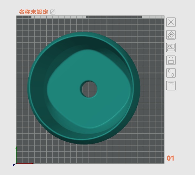 3Dプリント用データ 植物鉢"Four_Feet"