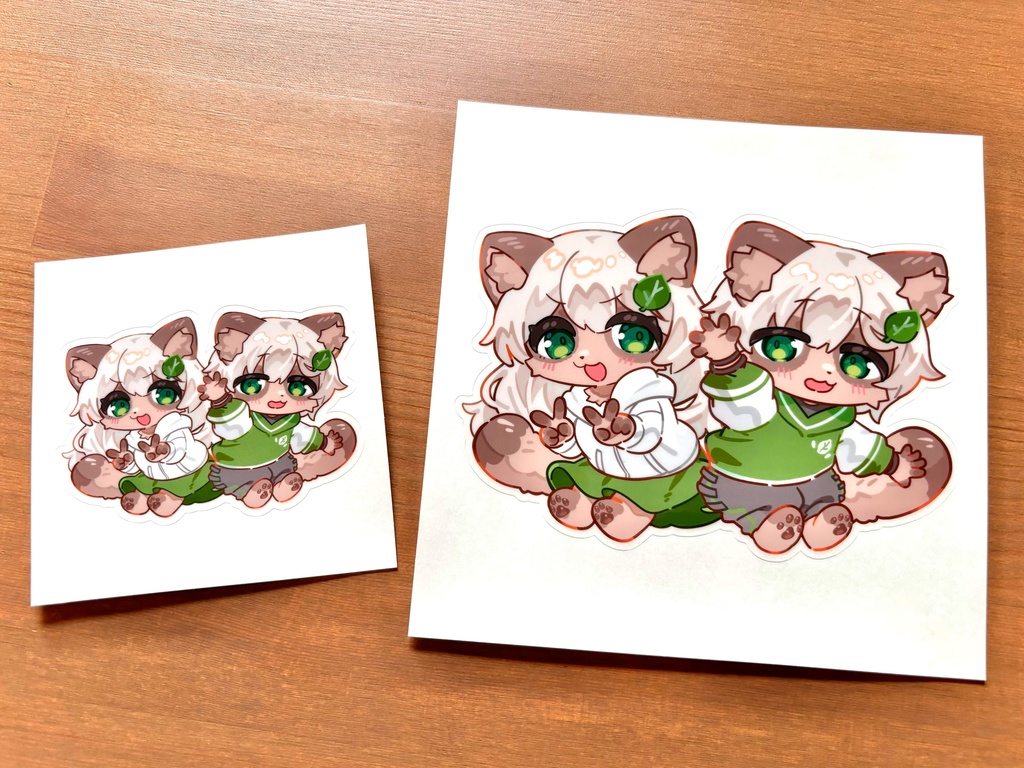 【3周年記念】もこも&もここ ステッカー