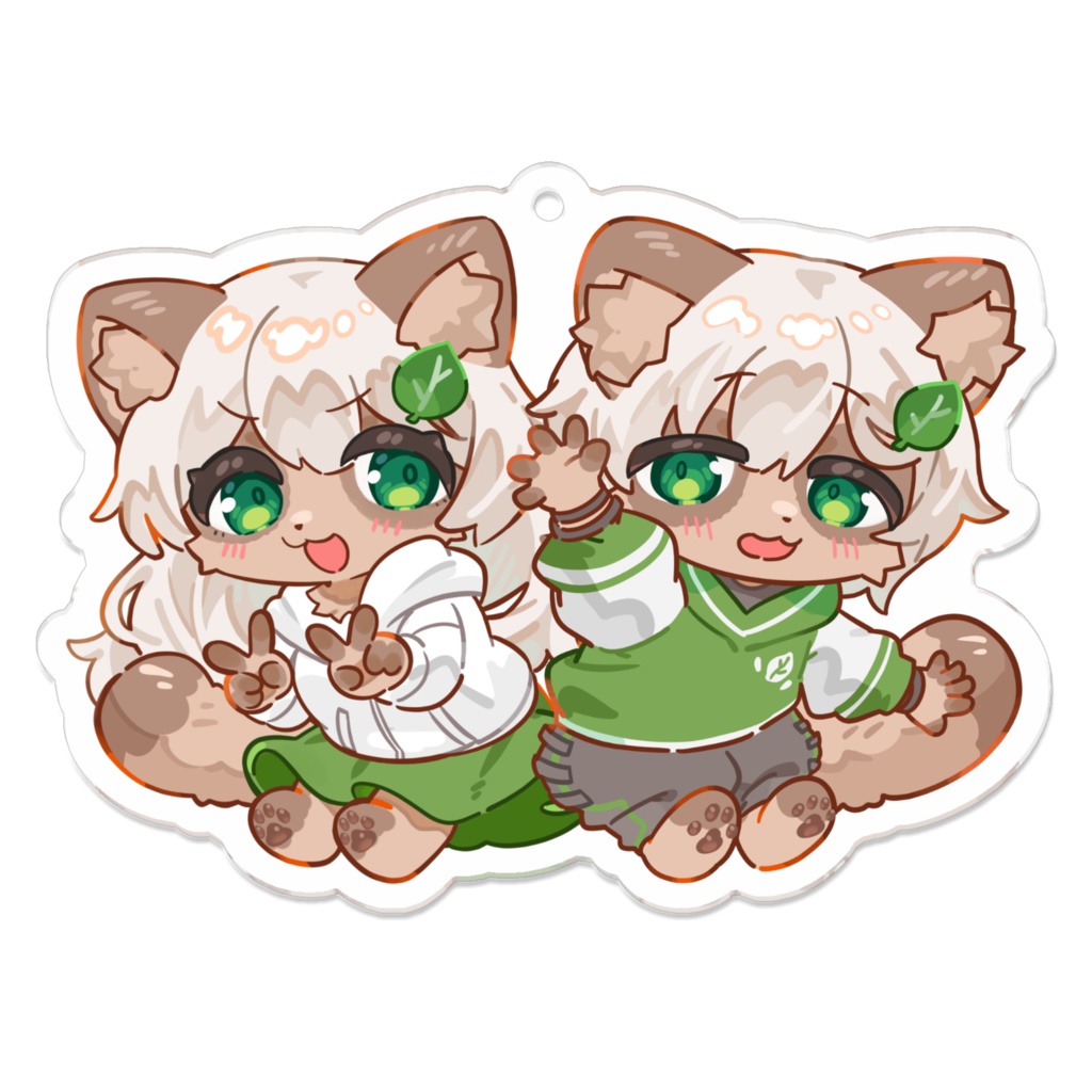 【3周年記念】もこも&もここ アクリルキーホルダー