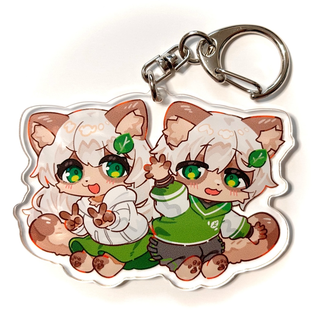 【3周年記念】もこも&もここ アクリルキーホルダー