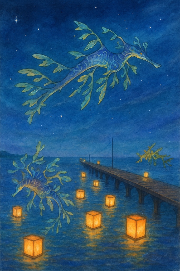 桟橋とドラゴン