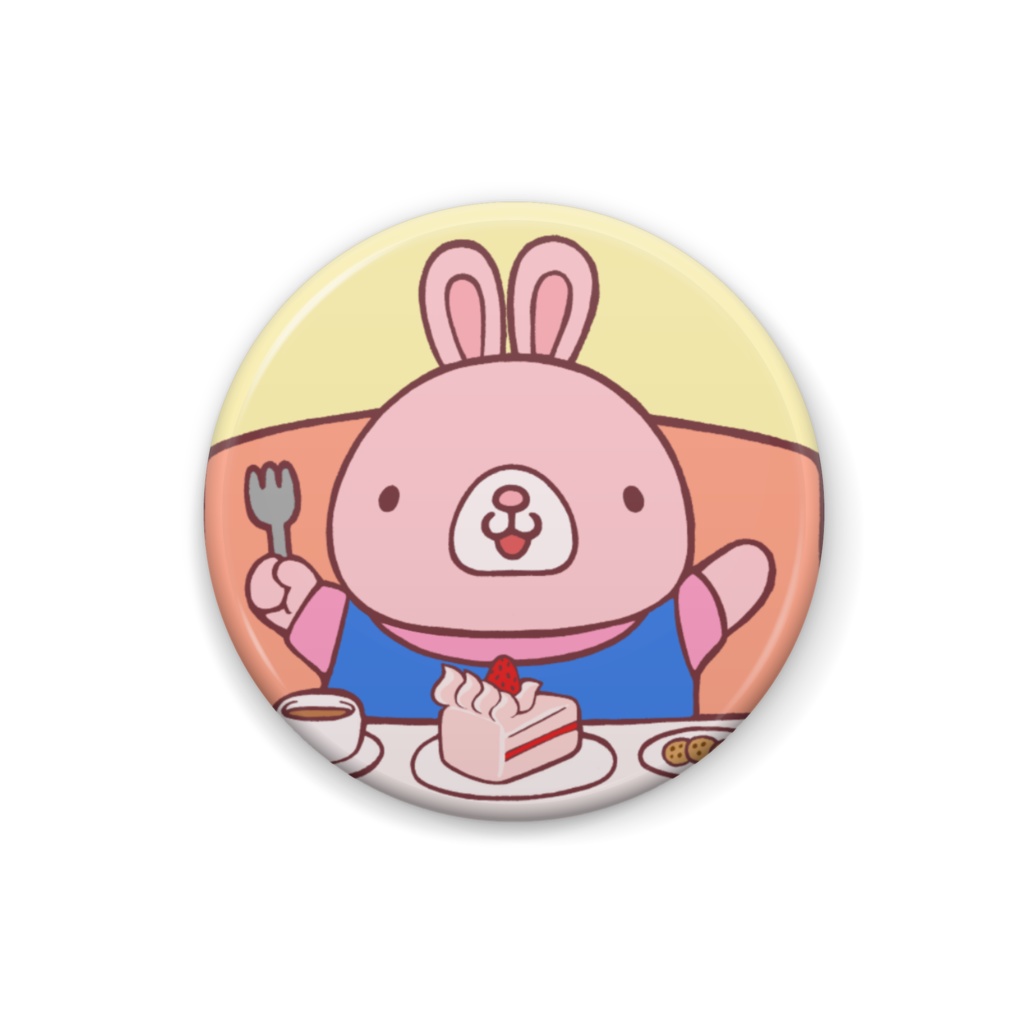 うさ好きなものバッジ
