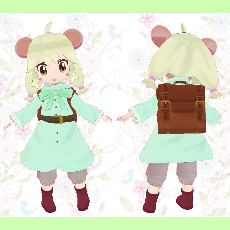 オリジナル3Dモデル「すずらん Suzuran」ver1.00