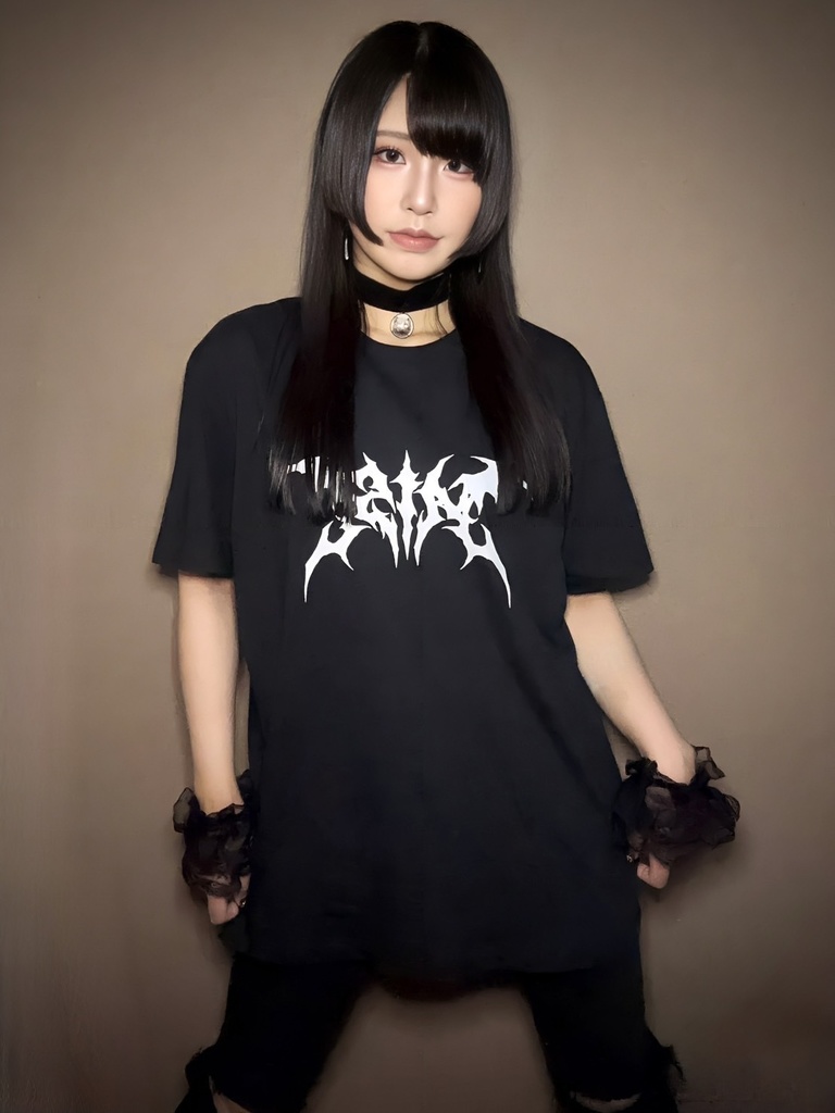 【WH・BK】デスロゴTシャツ【チェキ付き】