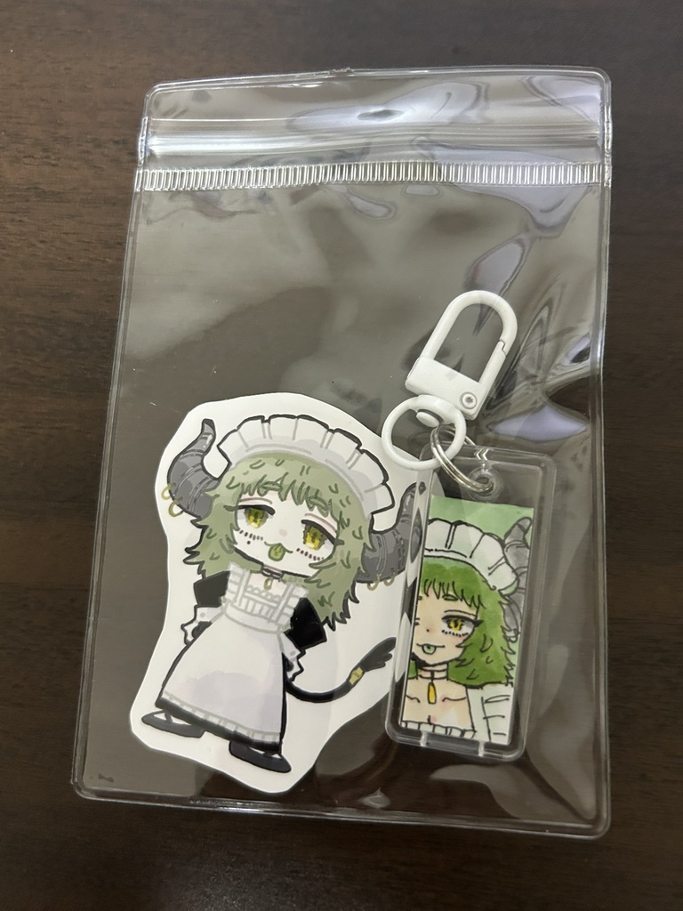 原画キーホルダー＆ステッカー（ヒイラギ）