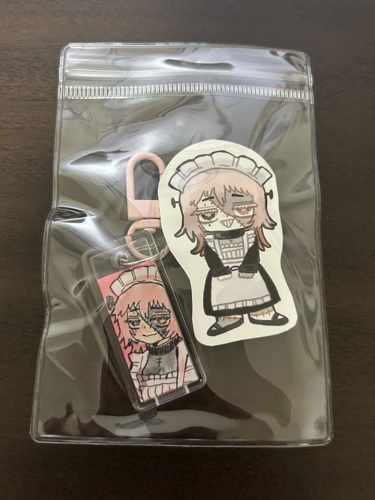 原画キーホルダー＆ステッカー（ダフネ）