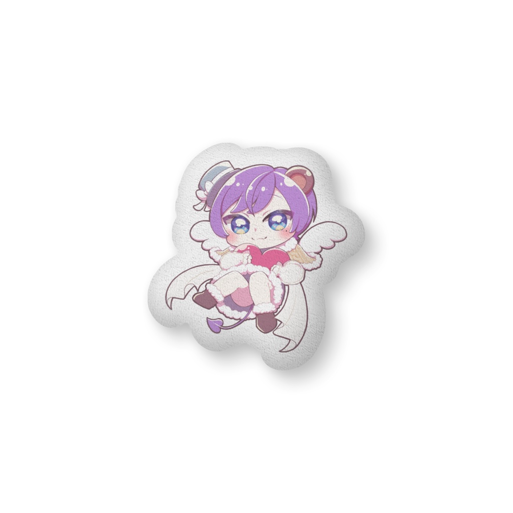 冬の妖精ナイトベアー - ふかふかクッション