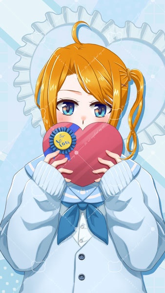 【無料版あり】チョコを持ったバレンタイン制服素材【Vtuber向け】