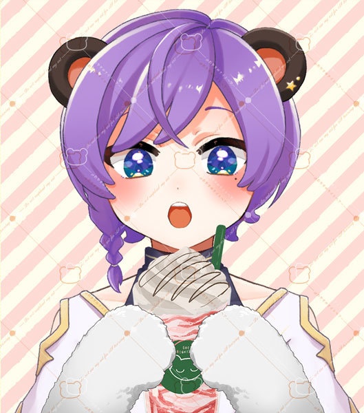 【無料版あり】苺フラッペが飲めるVtuberさん向け手素材【Vtuber】