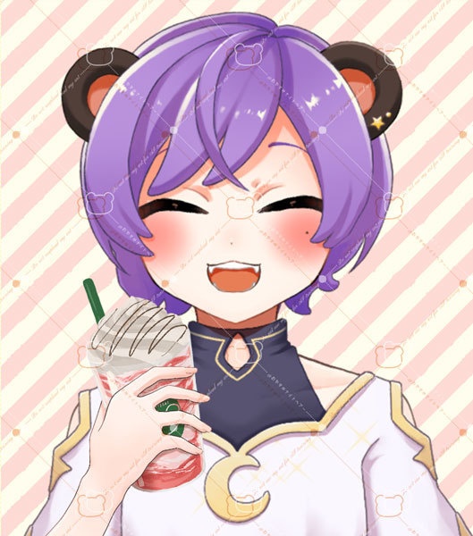 【無料版あり】苺フラッペが飲めるVtuberさん向け手素材【Vtuber】