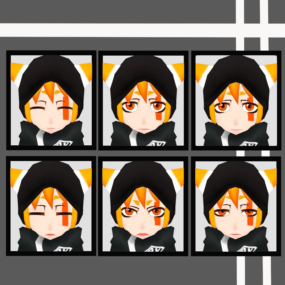 ローポリ男子 ナガツキVer1.0 オリジナル3Dモデル