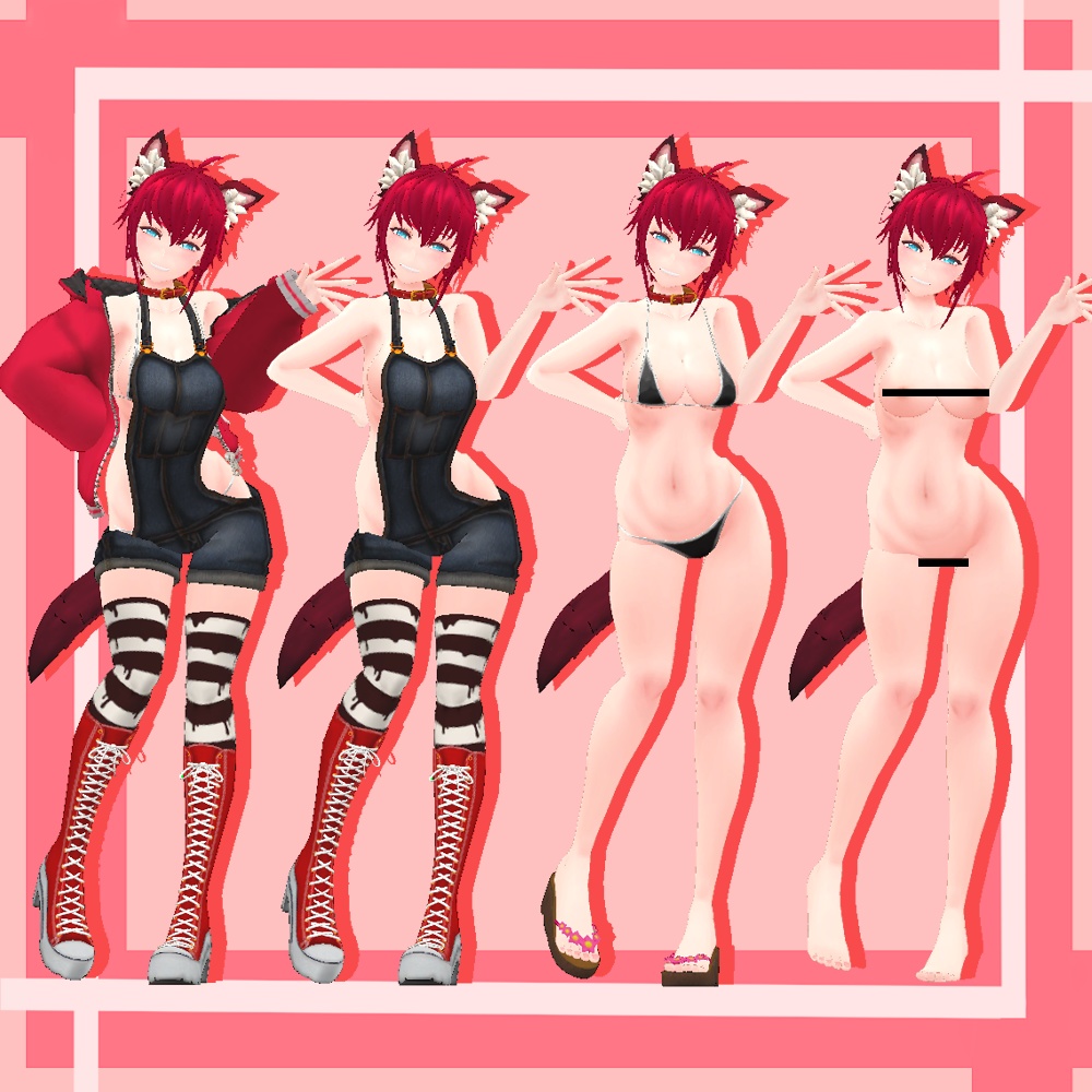 「紅狼(くろう)」Ver1.4 オリジナル3Dモデル