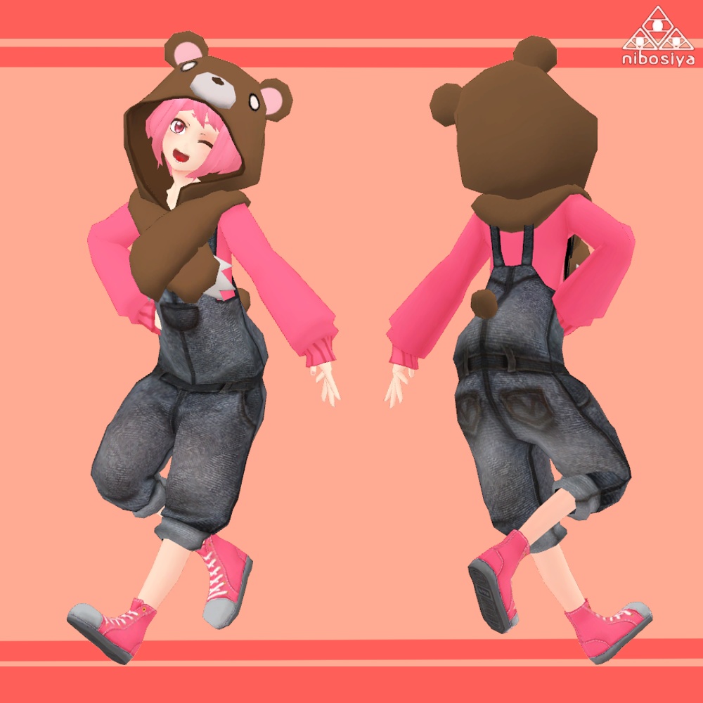 「クマ子」Ver1.3 オリジナル3Dモデル
