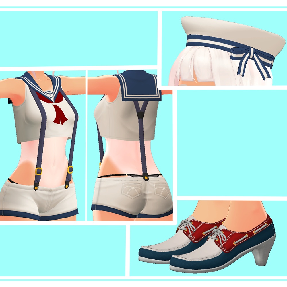 アンジェ用 健全マリン服 Ver1.1