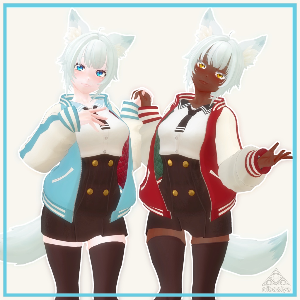 「白狼(HAKURO)」Ver1.2 オリジナル3Dモデル