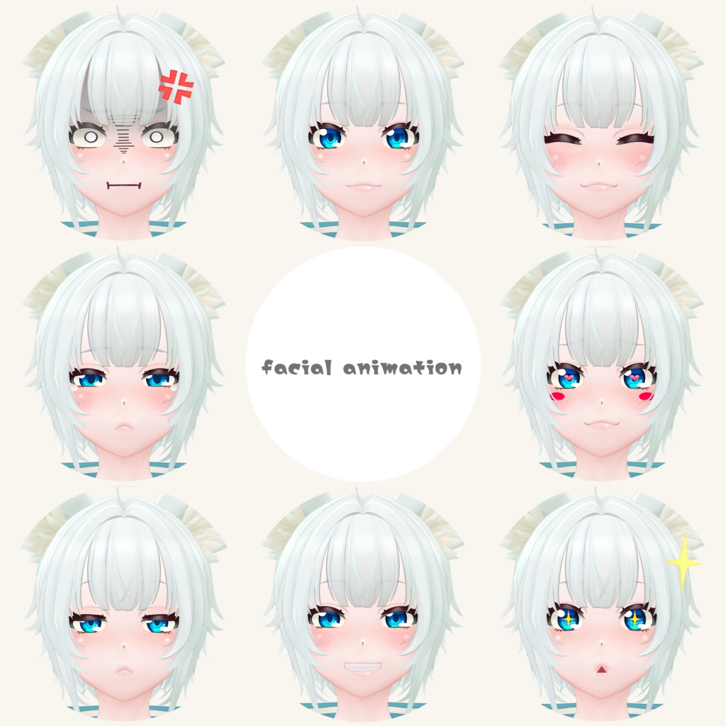 「白狼(HAKURO)」Ver1.2 オリジナル3Dモデル