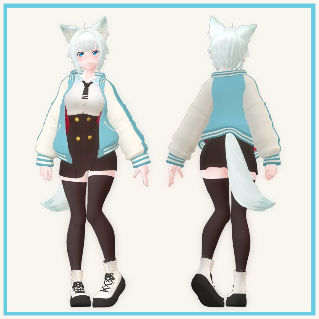 「白狼(HAKURO)」Ver1.2 オリジナル3Dモデル