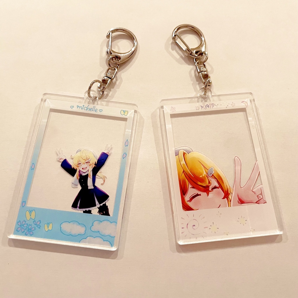 【3周年記念】チェキ風アクリルキーホルダー【完全受注生産】【みしぇる / #Vtuber 】