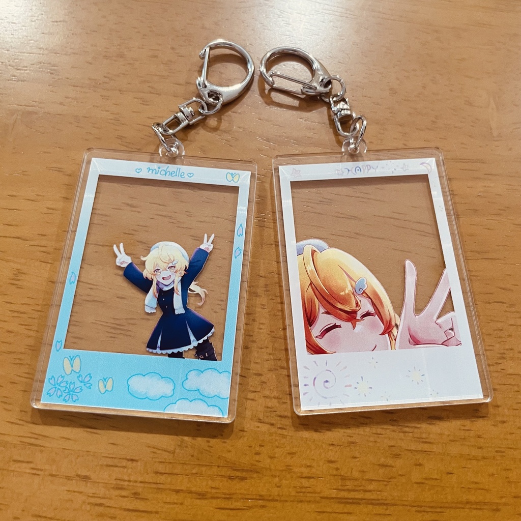 【3周年記念】チェキ風アクリルキーホルダー【完全受注生産】【みしぇる / #Vtuber 】
