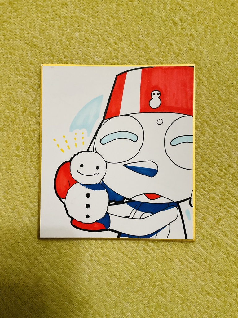 ユキキ色紙13.5×12㌢（まち）