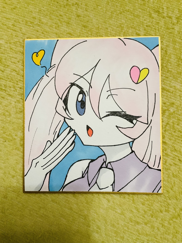 プルル色紙13.5×12㌢（ほしもち）