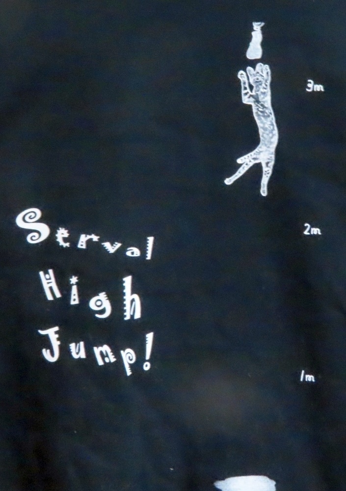 サーバルキャットTシャツ(新) 黒