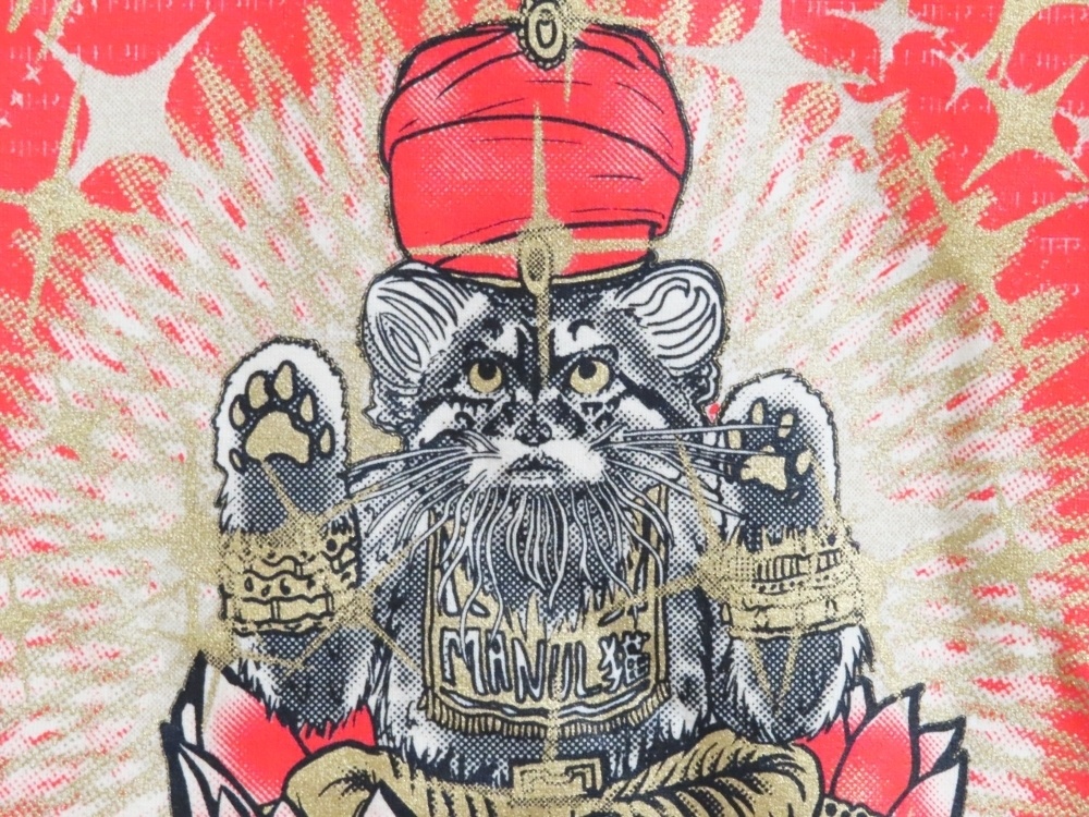 マヌルネコTシャツ(薄い黄色)