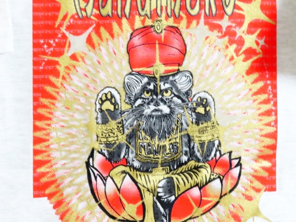 マヌルネコTシャツ(灰色)