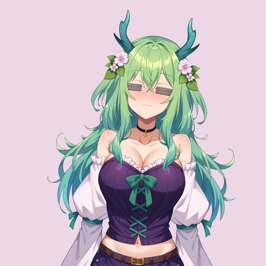 【Live2D】Garden Druid Girl, Live2D Premade Vtuber Model, Rigged Vtuber Model,PNGTuber,Cute, Fox,Cat,Chibi, Instant Download, Commercial Use