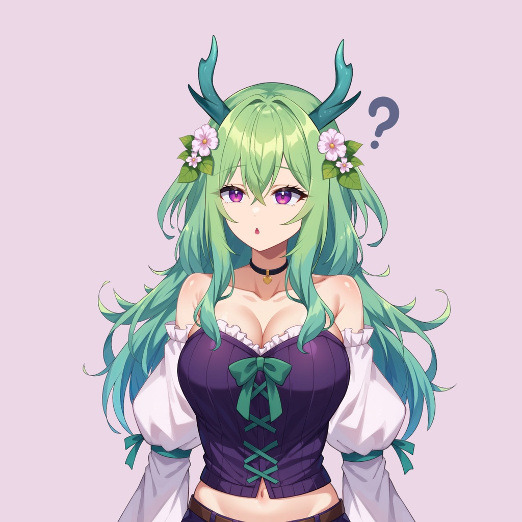 【Live2D】Garden Druid Girl, Live2D Premade Vtuber Model, Rigged Vtuber Model,PNGTuber,Cute, Fox,Cat,Chibi, Instant Download, Commercial Use