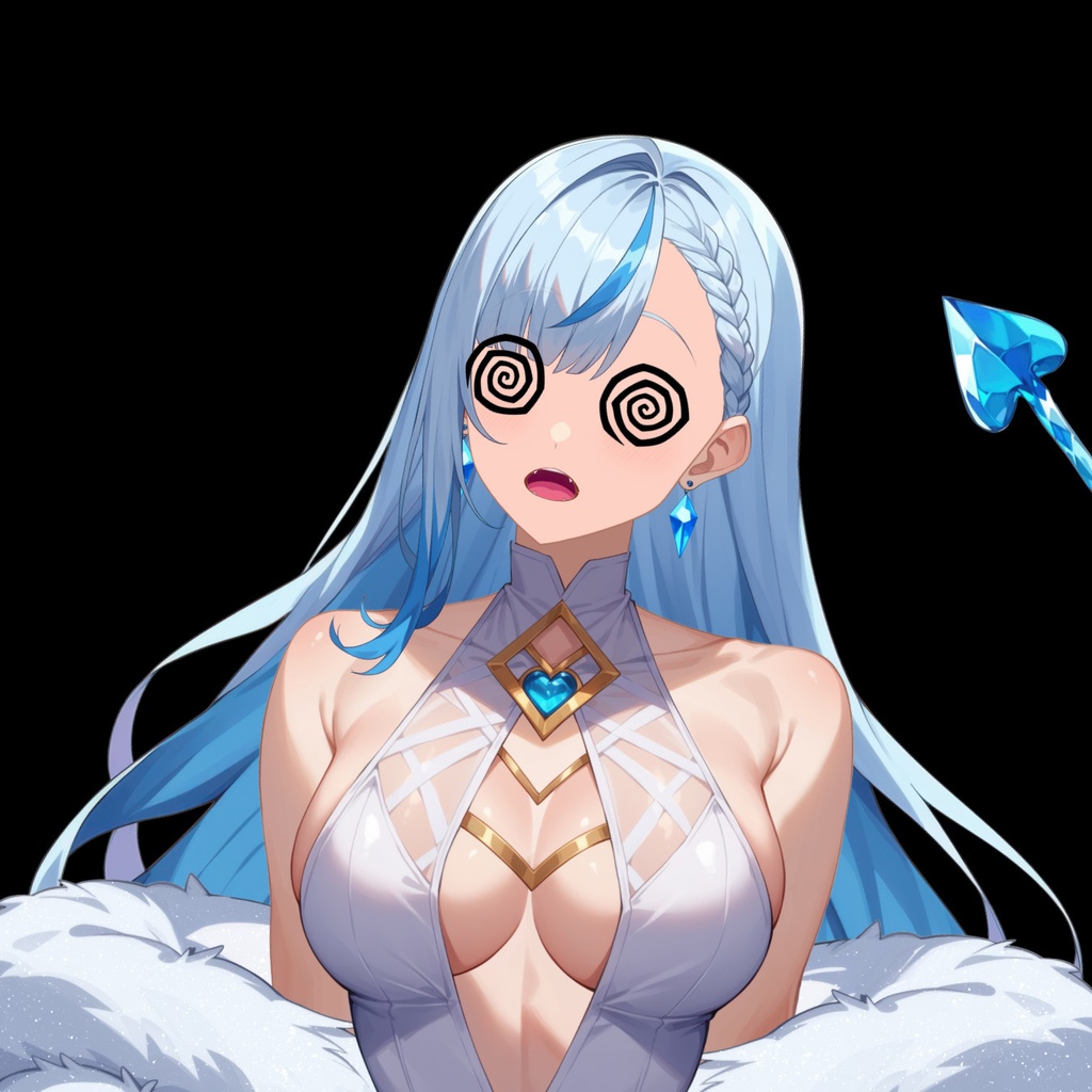 【Live2D】Snow Succubus, Pre-Rigged Vtuber Model For Vtube Studio, PNGTuber, Cute, Chibi, Instant Download,Commercial Use,Kitsune,Furry,Game Stream