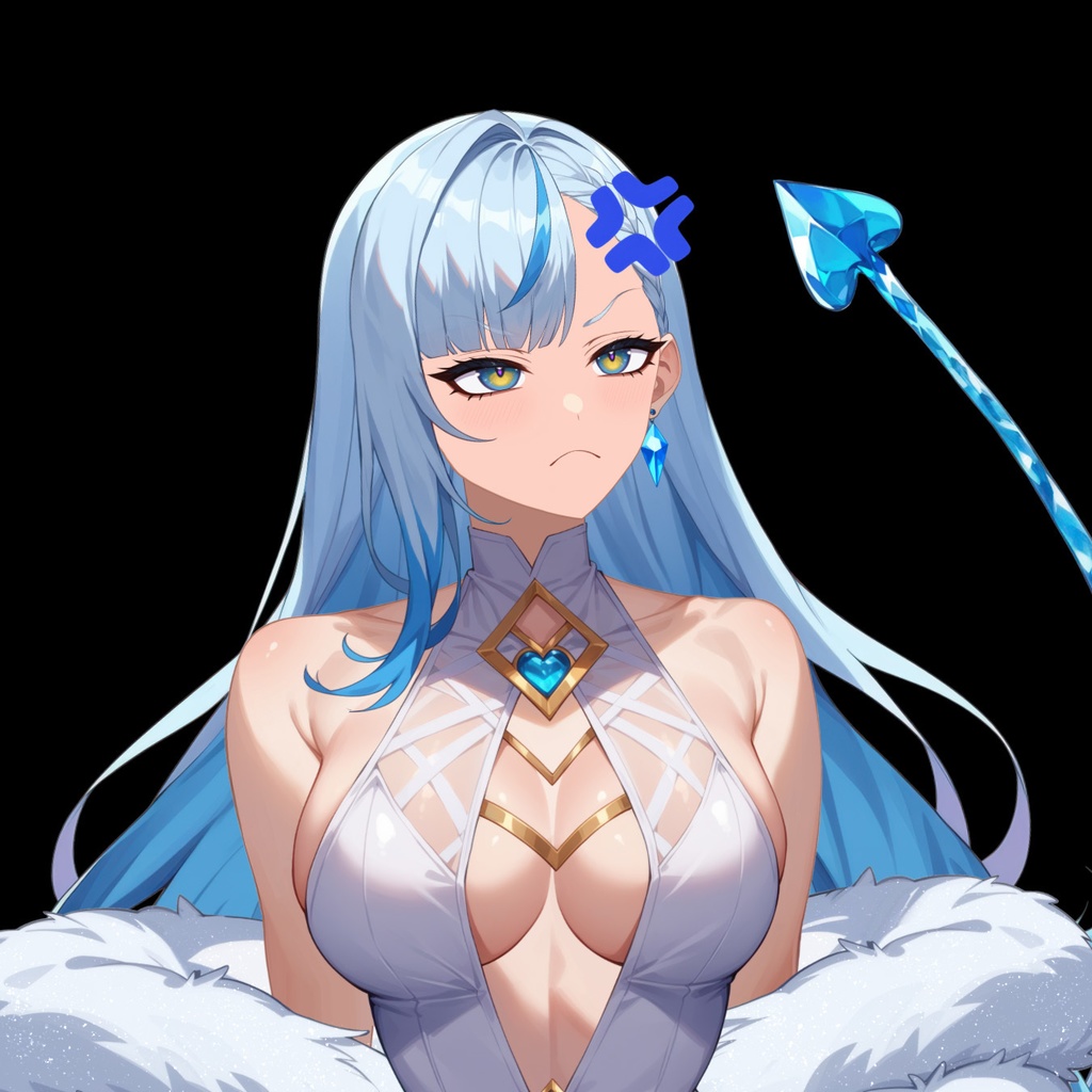 【Live2D】Snow Succubus, Pre-Rigged Vtuber Model For Vtube Studio, PNGTuber, Cute, Chibi, Instant Download,Commercial Use,Kitsune,Furry,Game Stream