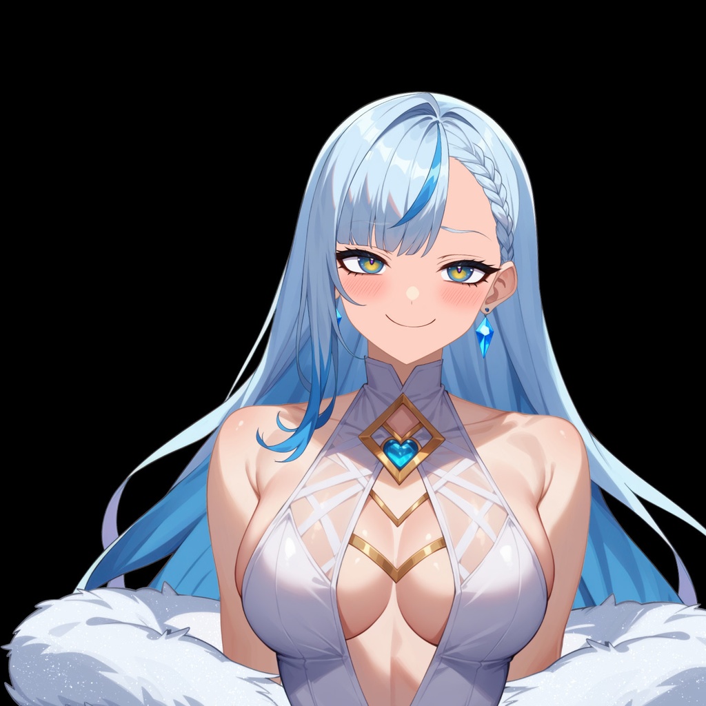 【Live2D】Snow Succubus, Pre-Rigged Vtuber Model For Vtube Studio, PNGTuber, Cute, Chibi, Instant Download,Commercial Use,Kitsune,Furry,Game Stream