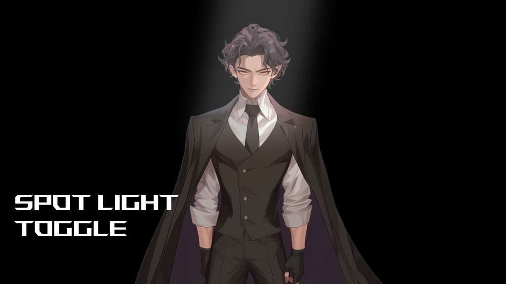 【Live2D】Vampire Vtuber, Premade Vtuber Model, Rigged Vtuber, Demon Boy Vtuber, Male Vtuber - Instant Download For Vtube Studio - Commercial Use