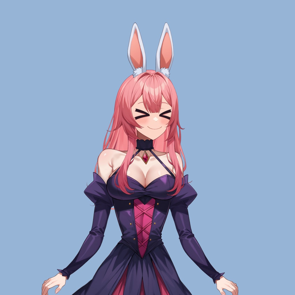 【Live2D】Premade Vtuber Model: Ruby Bunny, Live2D Fully Rigged Vtuber Model,PNGTuber,Cute,Chibi,Succubus,Instant Download,Commercial Use,Bunny Vtuber