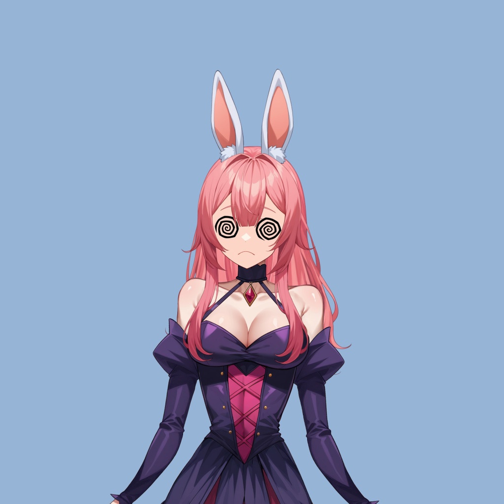 【Live2D】Premade Vtuber Model: Ruby Bunny, Live2D Fully Rigged Vtuber Model,PNGTuber,Cute,Chibi,Succubus,Instant Download,Commercial Use,Bunny Vtuber
