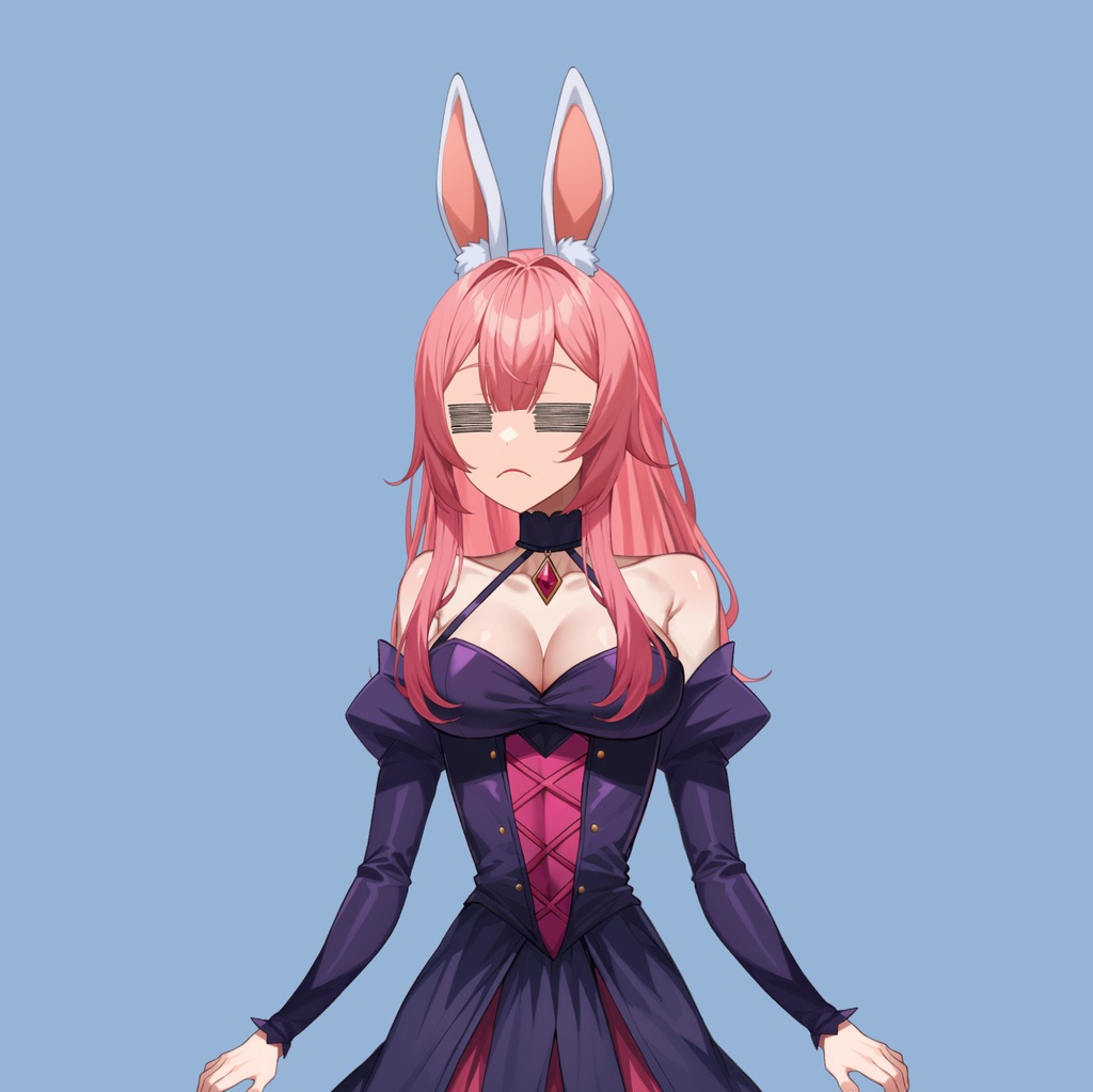 【Live2D】Premade Vtuber Model: Ruby Bunny, Live2D Fully Rigged Vtuber Model,PNGTuber,Cute,Chibi,Succubus,Instant Download,Commercial Use,Bunny Vtuber