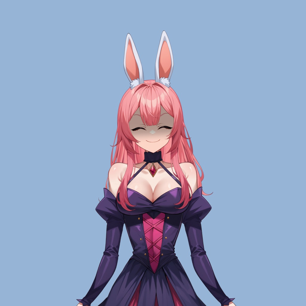【Live2D】Premade Vtuber Model: Ruby Bunny, Live2D Fully Rigged Vtuber Model,PNGTuber,Cute,Chibi,Succubus,Instant Download,Commercial Use,Bunny Vtuber