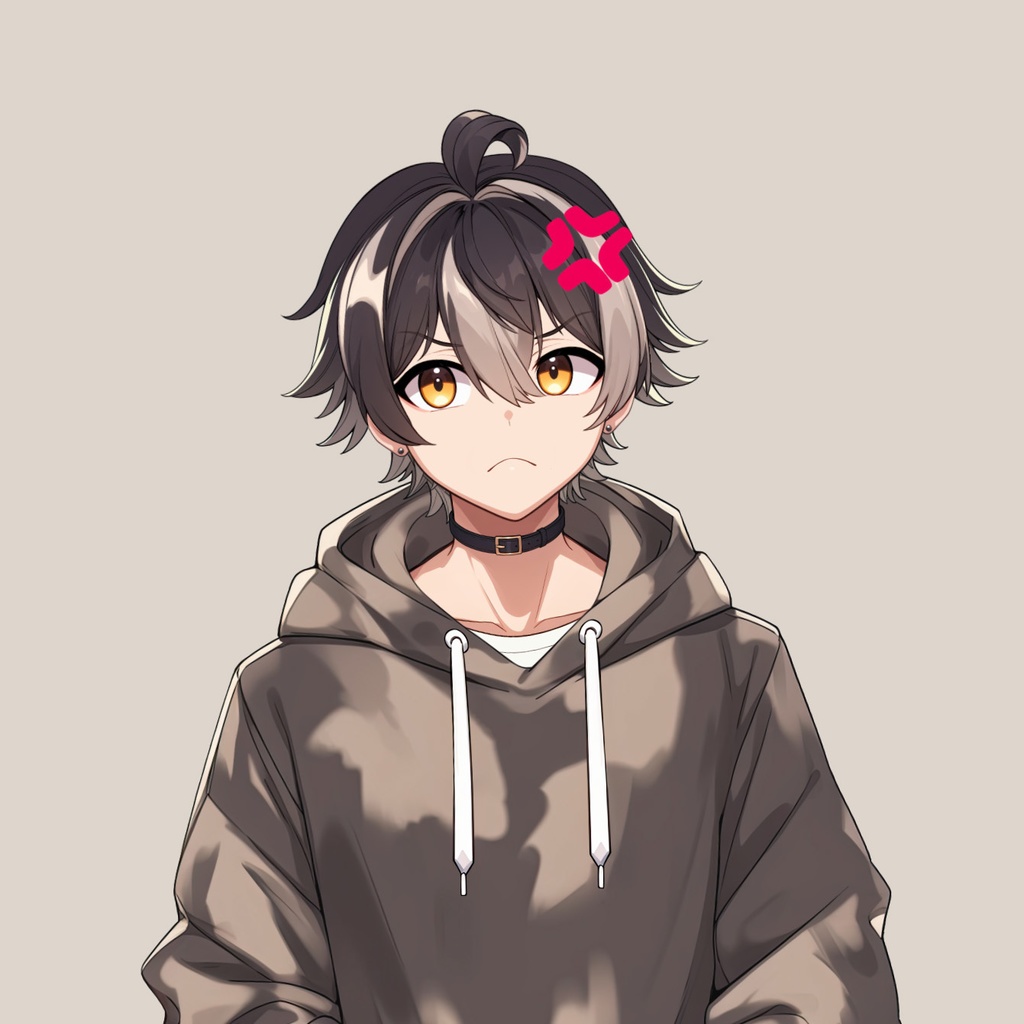 【Live2D】Moonrock Merc Boy, Premade Live2D Male Vtuber, Rigged Vtuber Model, Instant Download, Commercial Use