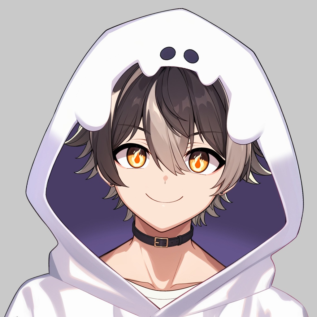 【Live2D】Moonrock Merc Boy Plus Ghost Hoodie Outfit, Premade Live2D Male Vtuber, Rigged Vtuber Model, Instant Download, Free Commercial Use