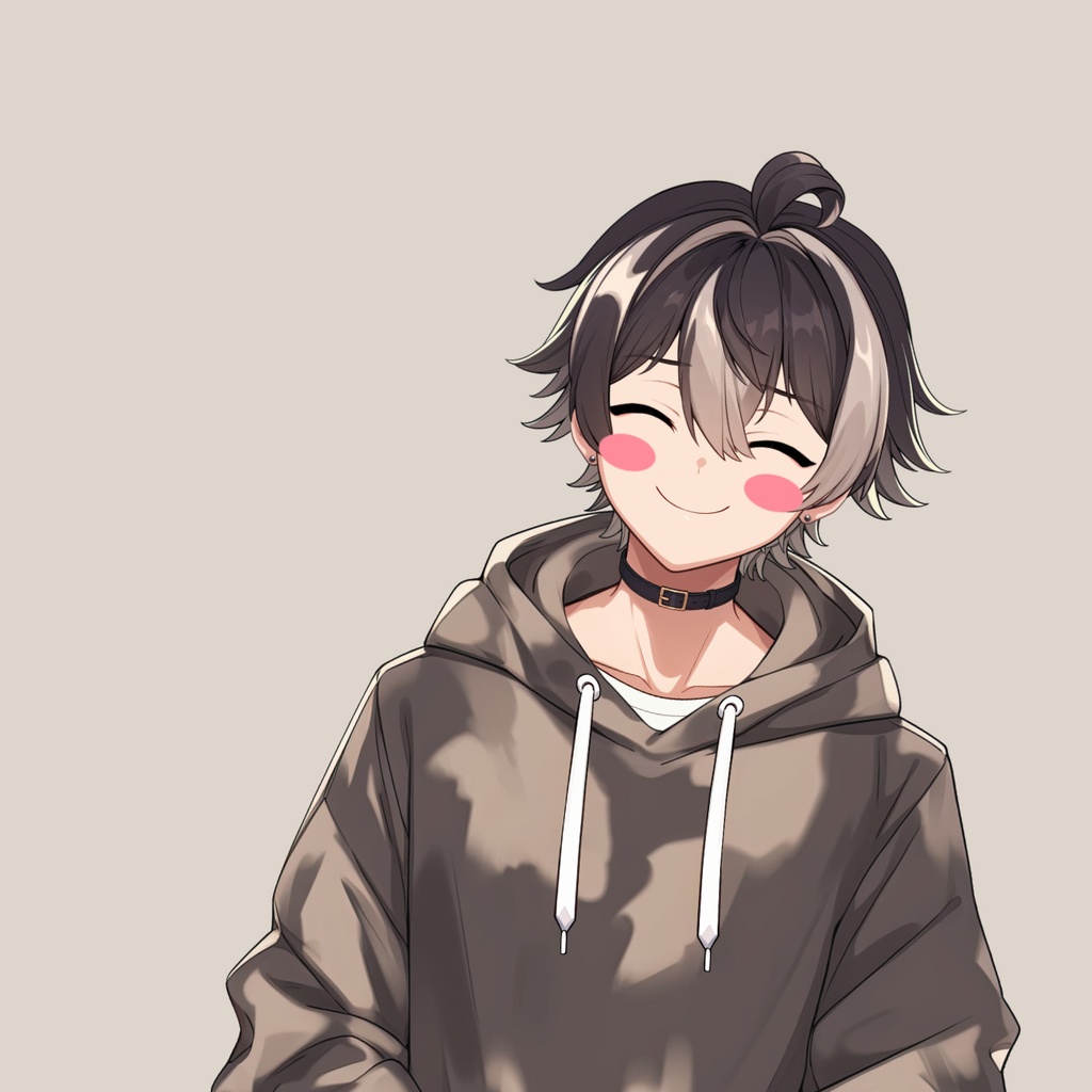 【Live2D】Moonrock Merc Boy Plus Shark Hoodie Outfit, Premade Live2D Male Vtuber, Rigged Vtuber Model, Instant Download, Free Commercial Use
