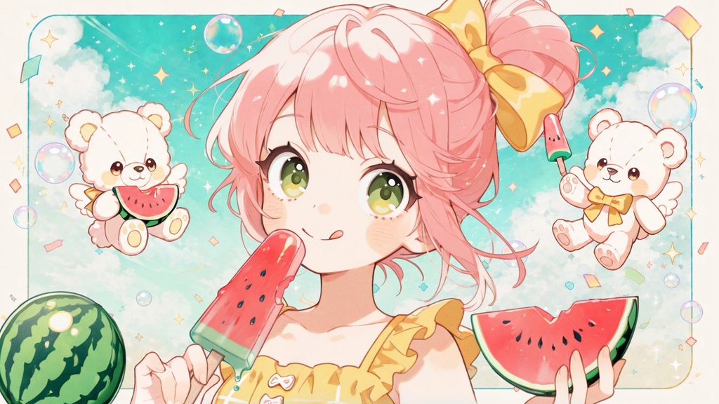 【フリーBGM】しゃりしゃりスイカバー